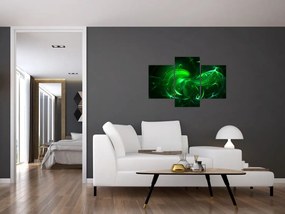 Tablou - abstracție verde (90x60 cm)