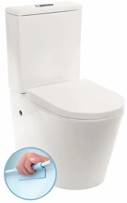 Combinație WC Paulo fără margine cu evacuare inferioară/posterioară