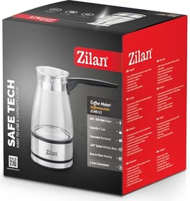 Ibric electric Zilan ZLN8122, transparent, putere 800W, capacitate 500 ml, sticla