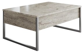 Măsuță de cafea Luna 1 (Travertin + Argintiu) . 1102320