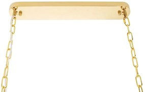 Lustra suspendata, Cristale de Sticla, Glamour Long Gold 90