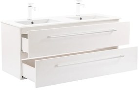 Dulap inferior Vario Clam 120 cu lavoar alb-alb
