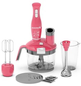 Blender 4 in 1 Hausberg capacitate bol 1.5 l 1500 W functie turbo Roz