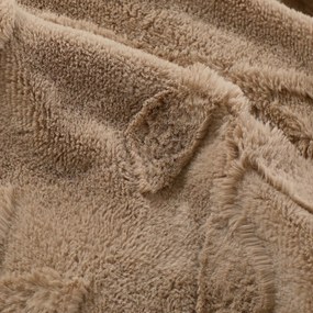 Goldea pătură din microfibră de lux - frunze maro 150 x 200 cm
