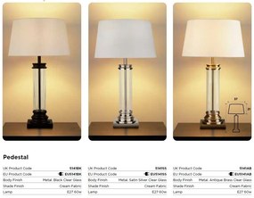 Veioza / Lampa de masa decorativa design elegant Pedestal