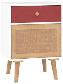 352142 vidaXL Noptieră, alb, 40x30x55 cm, lemn prelucrat