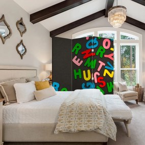 Paravan - Litere colorate (126x170 cm)