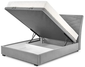 Pat tapitat Continental 1 velvet gri – 160 x 200 cm