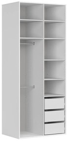 Dulap de haine Flex 142 (alb) (cu oglindă). 1098238