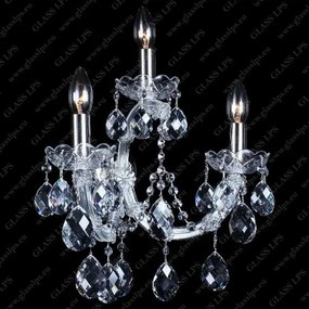 Aplica cu 3 brate Cristal Bohemia Maria Theresa