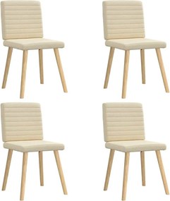 vidaXL Scaune de bucătărie, 4 buc., material textil