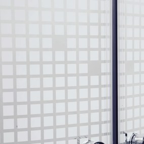 Cabină de duș curbată Pixel White 90 cu cădiță de duș