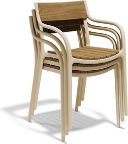 Set de 4 scaune exterior MADISON WOOD