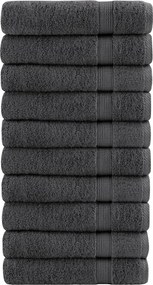 vidaXL Prosoape duș premium, SOLUND 10 buc antracit 70x140cm 600gsm
