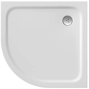 Ravak XA244401010 - Cadă de duș în formă de sfert de cerc ELIPSO 80x80 cm, albă