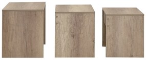Masă pliabilă SHP Light Walnut, 3 buc