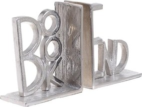 Books Set suport opritor carti, Aluminiu, Argintiu