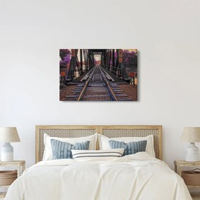 Tablou cu pod de cale ferată (90x60 cm)