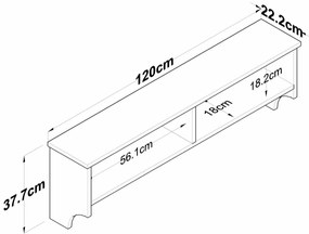 Cuier de perete Polo White