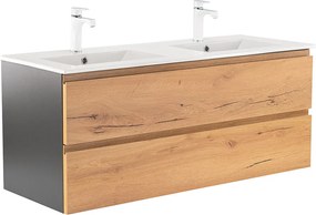 Vario Pull 120 dulap de bază cu chiuvetă stejar antracit