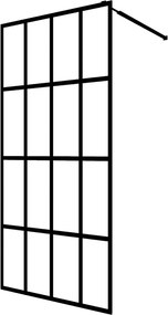 vidaXL Paravan duș walk-in, 140x195 cm, sticlă securizată transparentă