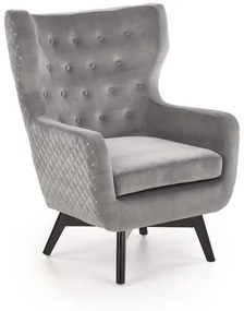 Fotoliu tapitat Marvel Velvet gri – H103 cm