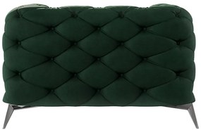 Fotoliu verde închis cu tapițerie din catifea Chelsea – Ropez