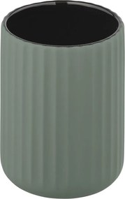 Suport din ceramică pentru periuțe de dinți Wenko Belluno, verde