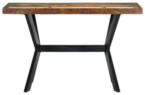 247443 vidaXL Masă de bucătărie, 120 x 60 x 75 cm, lemn masiv reciclat