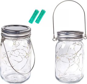 VOLTRONIC Set de sticlă solară 20 LED, 2 buc