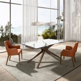 Masa extensibila deosebita design LUX Marble 160-240x100cm