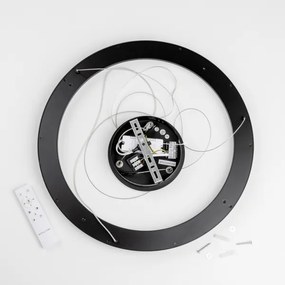 Brilagi - lustra LED dimmabilă pe cablu FALCON SLIM, LED 42 W, 230 V, Ø 50 cm, negru + telecomandă