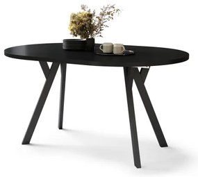 Masă extensibilă de dining ARTUR, neagră