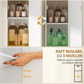 HOMCOM dulap jumătate de coloană independent | Aosom Romania