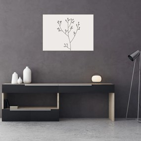 Tablou pe sticlă - Floare de pajiște N⁰3 (70x50 cm)