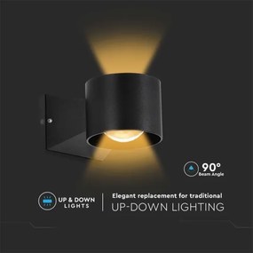 Aplică LED de exterior LED/5W/230V 3000K IP65 negru