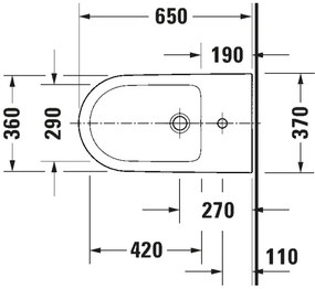 Duravit 2294100000 - Bideu de podea D-NEO, ceramică, alb lucios