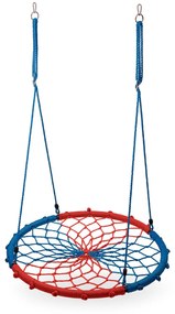Leagan rotund tip plasa,Albastru Rosu