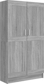 vidaXL Bibliotecă, gri sonoma, 82,5x30,5x150 cm, lemn prelucrat