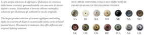 Plafoniera clasica realizata manual din ceramica TRIESTE