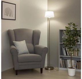 Brilagi - Lampadar LED CERIA, 1x E27/40W/230V, Ø 25 cm, alb/crom mat