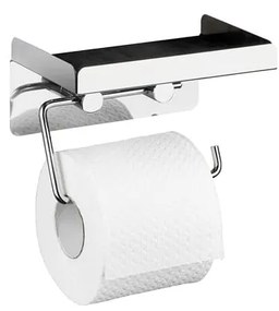 Suport autoadeziv pentru hârtia de toaletă 2 în 1 Wenko