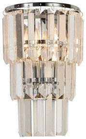 Aplică de cristal Brilagi CRYSTAL 1xE14/60W/230V crom lucios