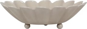 Bol decorativ mic vintage din metal, bej „Ingrid”