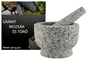 Mojar si pistil mare din granit, 15 cm Perfect Home 12453