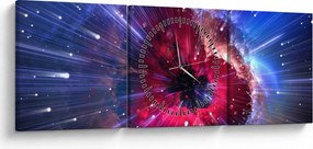 Tablou - Energia universului (cu ceas) (90x30 cm)