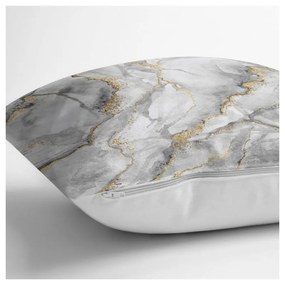 Față de pernă Minimalist Cushion Covers Marble With Hint Of Gold, 45 x 45 cm