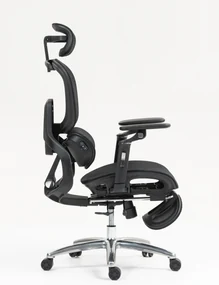 VIGOCHAIR ULTRA PRO Scaun ergonomic, spatar reglare verticala, suport lombar cu masaj si incalzire, sezut translatie, cotiere 6D, suport picioare, Full Mesh, Negru