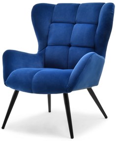 Fotoliu Kikino (albastru marin + negru). Promo -11%. 1110124