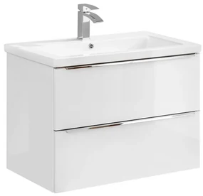 Masca cu 2 sertare Calatis White 80 cm